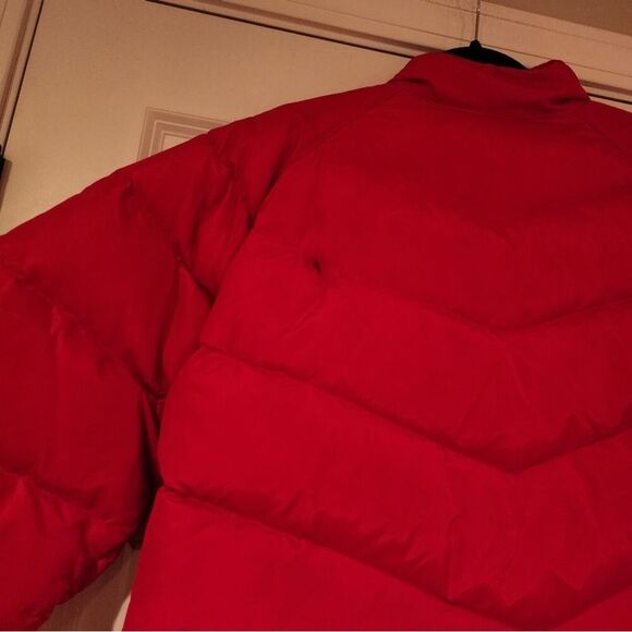Woolrich red Poppy women's duck down puffer jacket L - Picture 7 of 7
